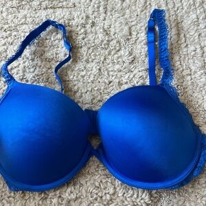 Aerie Blue Lace-Trim Bra